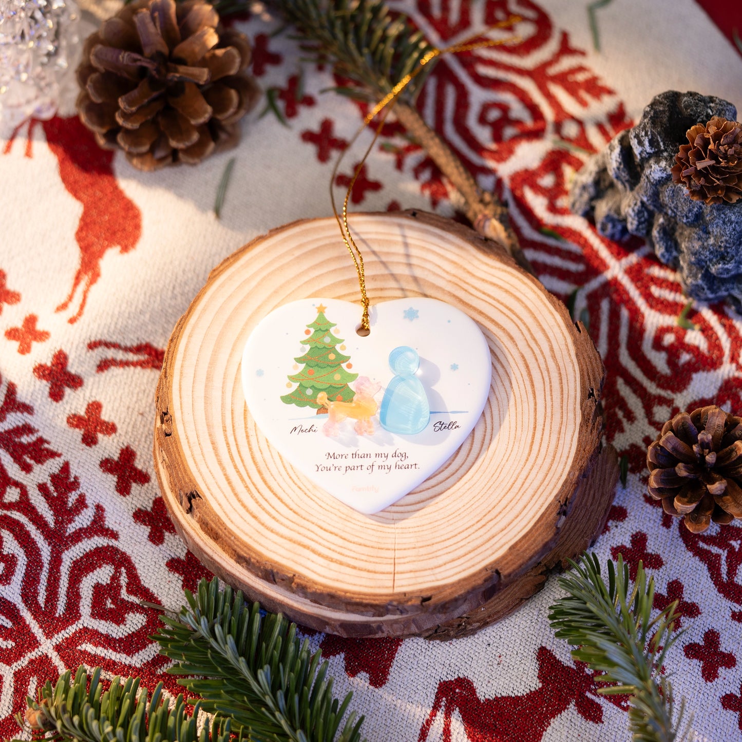 More Than My Dog - Personalized Dog Lover Ceramic Acrylic Ornament