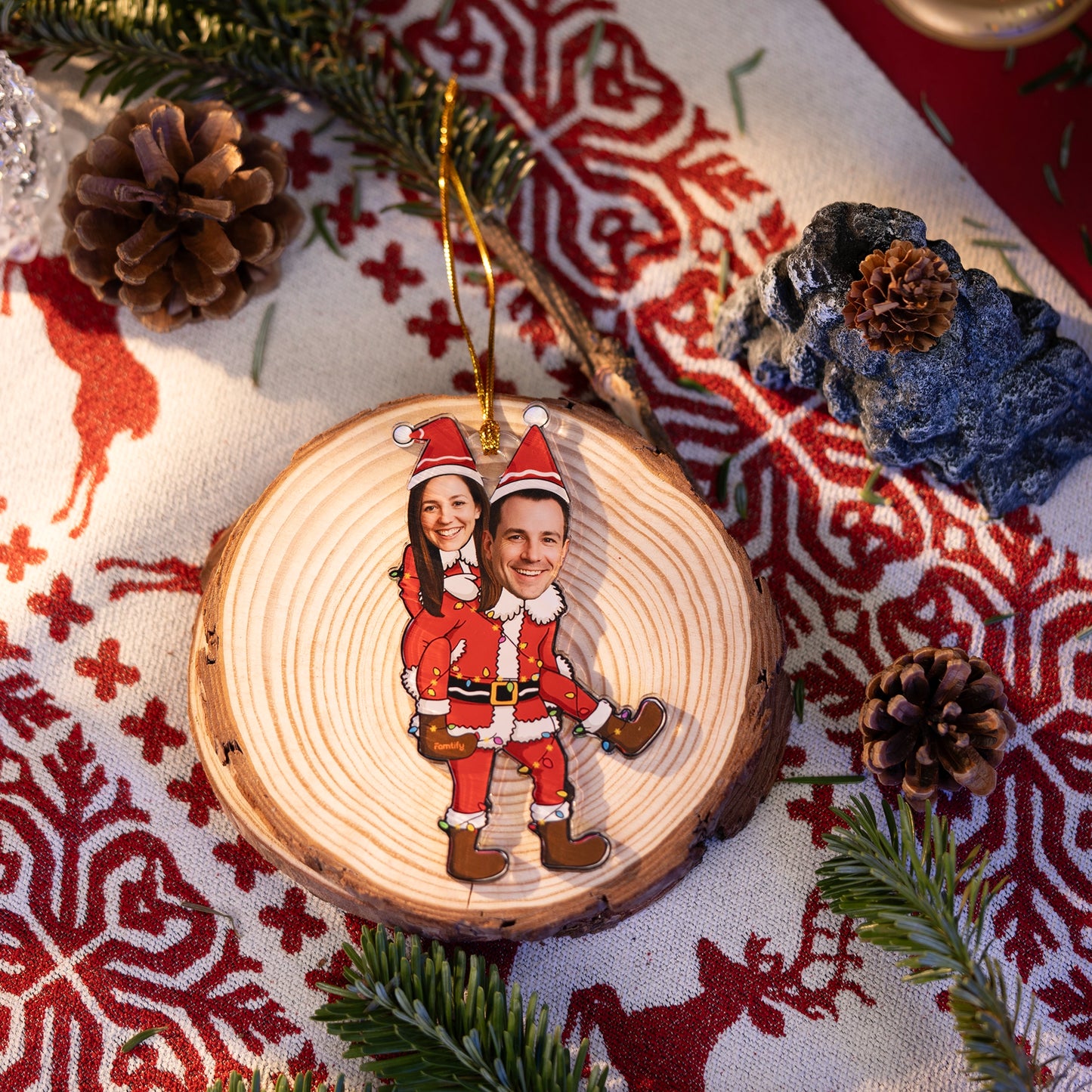 Funny Couple – Personalized Acrylic Photo Ornament