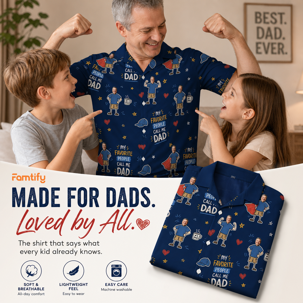 My Favorite People Call Me Dad Hawaiian Shirt | Personalized Gift for Dad