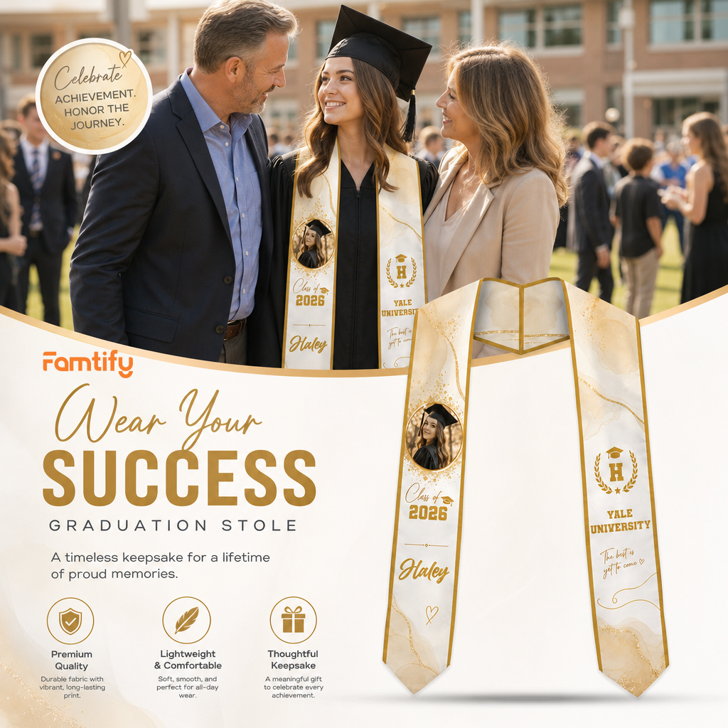 Personalized The Best Is Yet to Come Graduation Stole – Custom Name