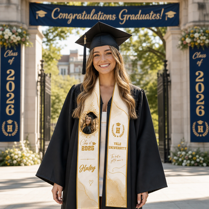 Personalized The Best Is Yet to Come Graduation Stole – Custom Name