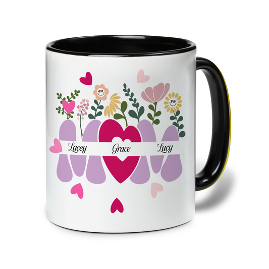 Flowers for You – Mother’s Day Gift for Mom – Personalized 3D Ceramic Mug