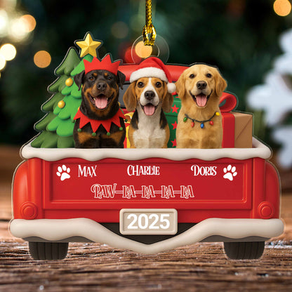 Furry Little Christmas – Custom Pet Acrylic Ornament