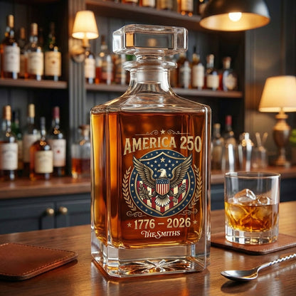 God Bless America 250 Years 1776 - 2026 Decanter