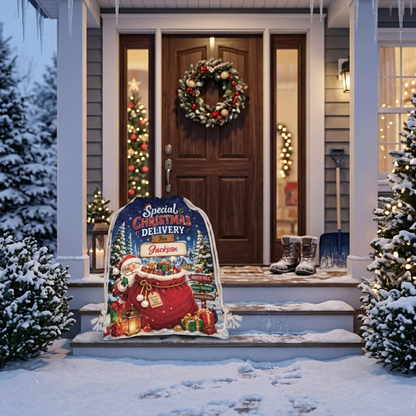 Personalized Special Christmas Delivery Christmas Sack, Custom Name Santa Gift Bag
