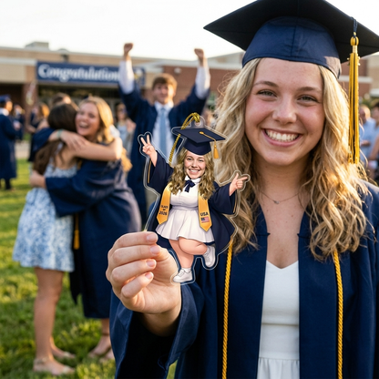 Personalized Graduation Year and Photo Acrylic Ornament