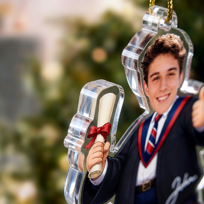 Personalized Graduation Name and Photo Acrylic Ornament