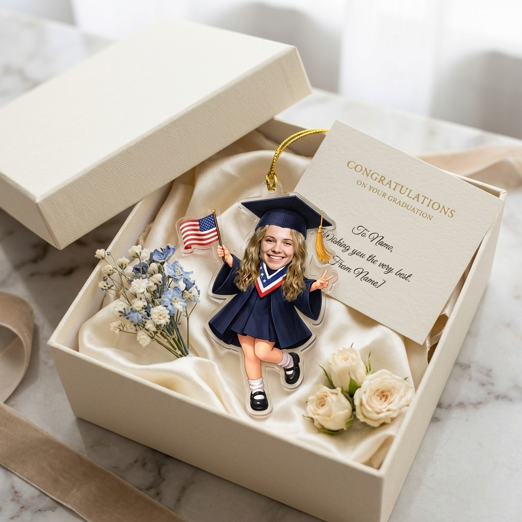 Personalized Custom Photo Graduation Acrylic Ornament