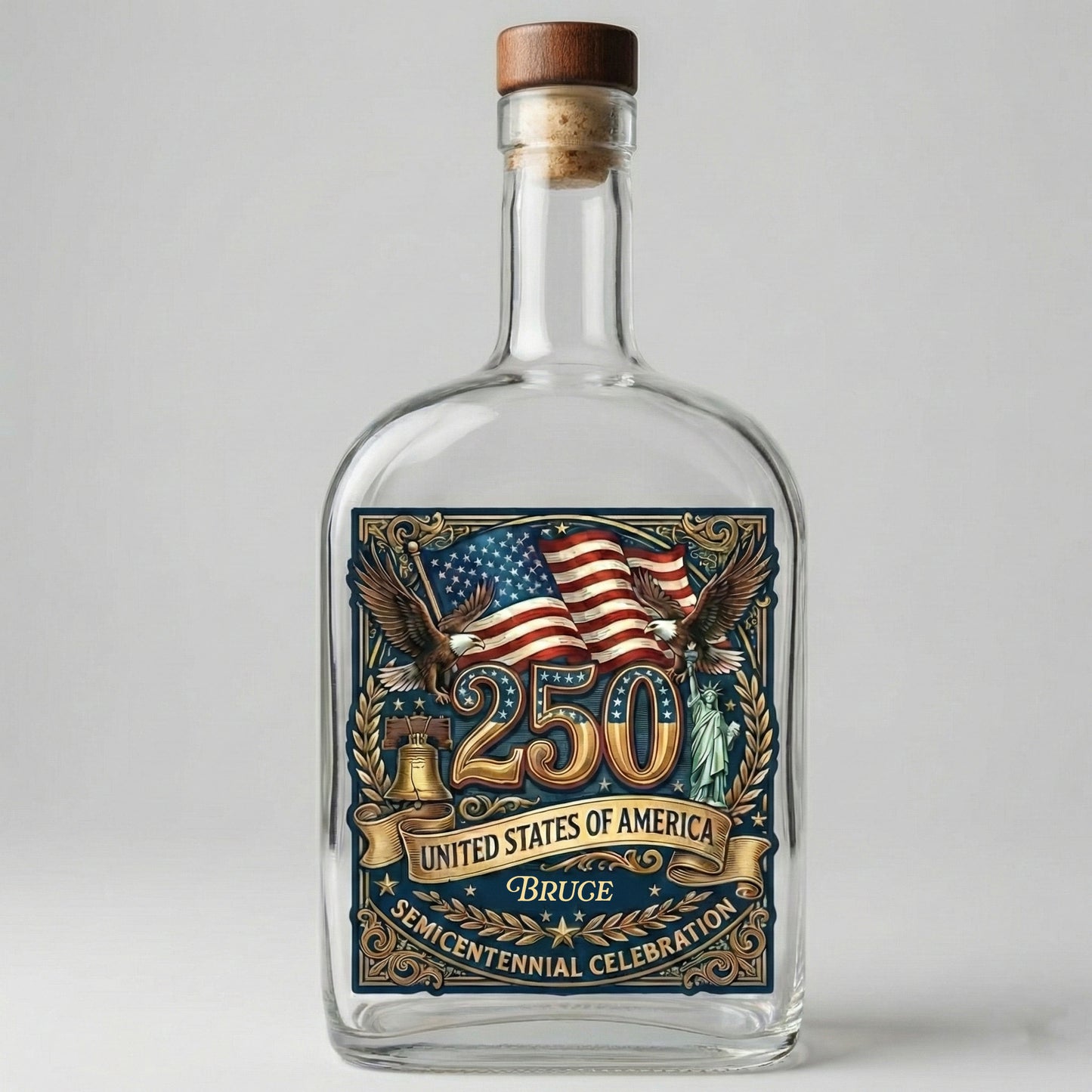 USA Eagles 250th Anniversary Semiquincentennial 1776-2026 Whiskey Bottle
