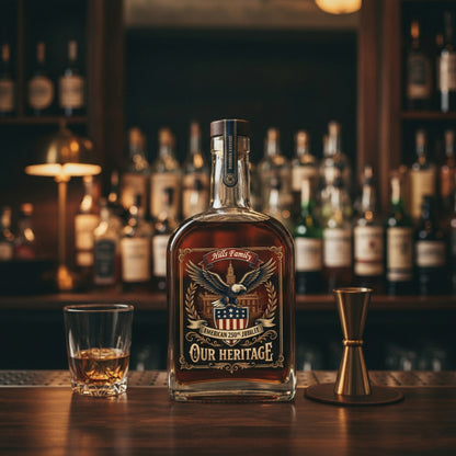 Celebrate Our America 250th Anniversary We The People Whiskey Bottle