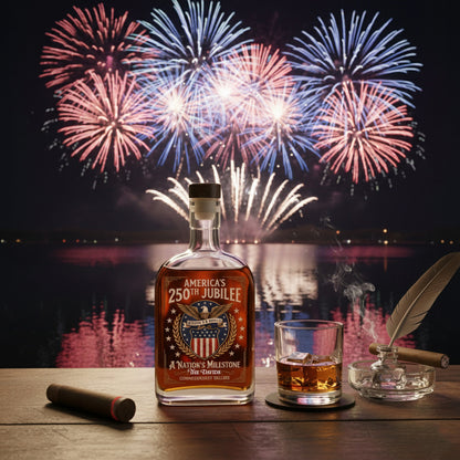 America’s 250th Anniversary United States Semiquincentennial Whiskey Bottle