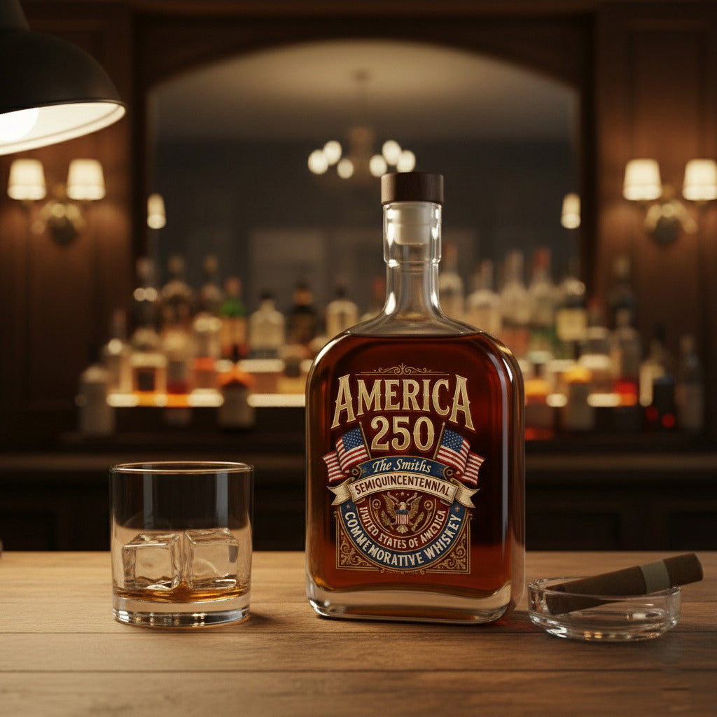American 250 Years Semiquincentennial – Patriotic Gift 2026 Whiskey Bottle