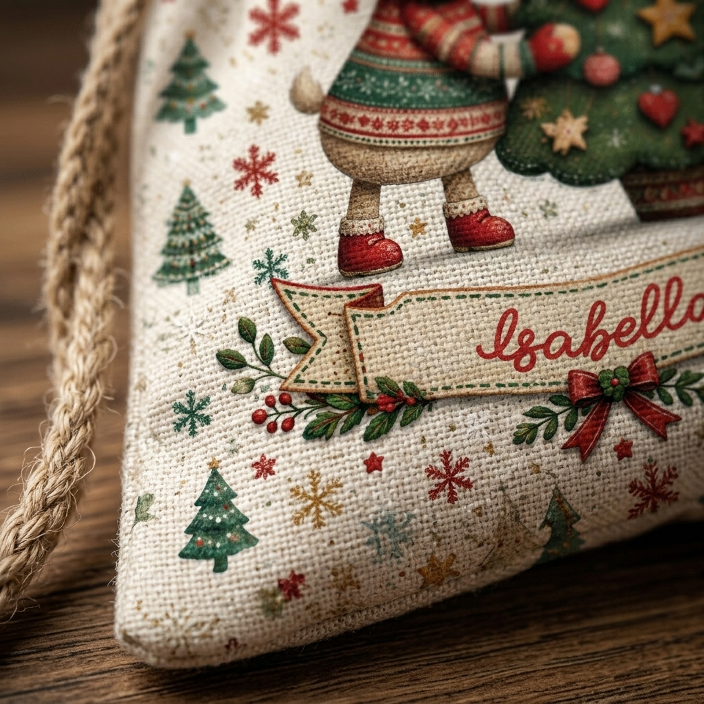 Personalized Joy Delivered Christmas Sack with Custom Name