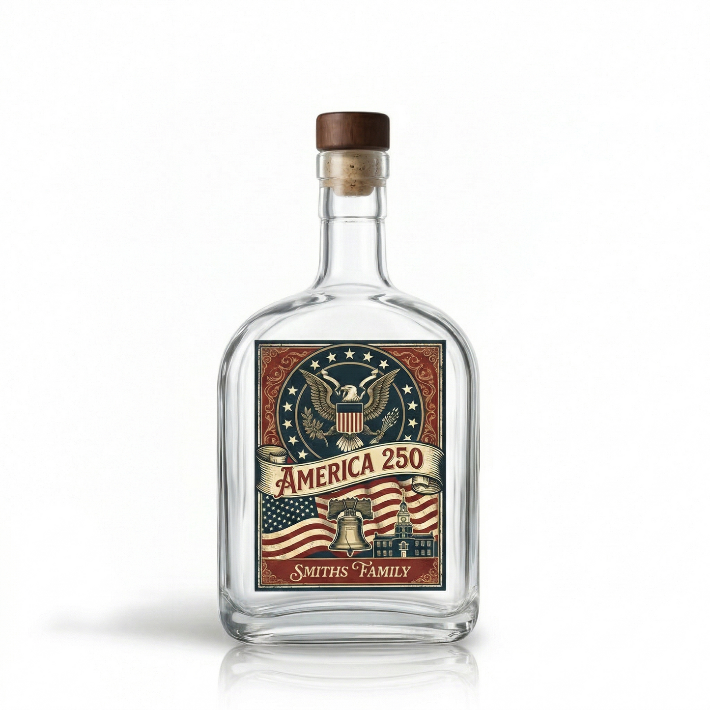 250 Years America Independence We The People US Whiskey Bottle