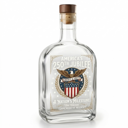 America’s 250th Anniversary United States Semiquincentennial Whiskey Bottle