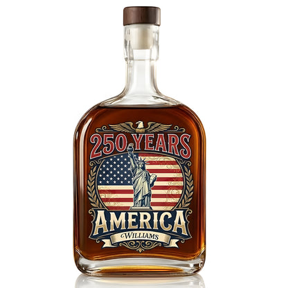 250 Years America 1776 - 2026 Whiskey Bottle