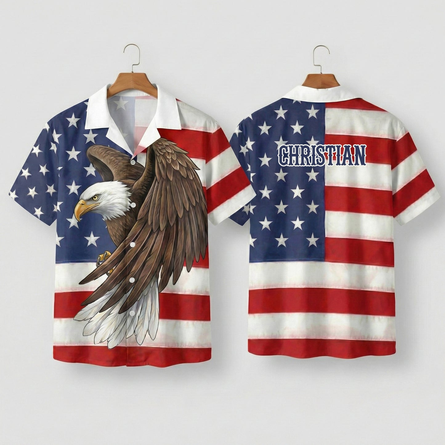Eagle America Independence Day Cool Hawaiian Shirt