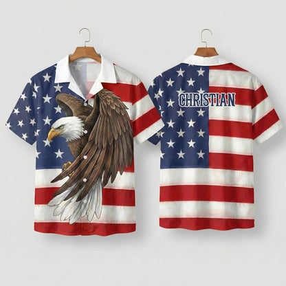 Eagle America Independence Day Cool Hawaiian Shirt