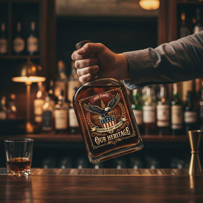 Celebrate Our America 250th Anniversary We The People Whiskey Bottle