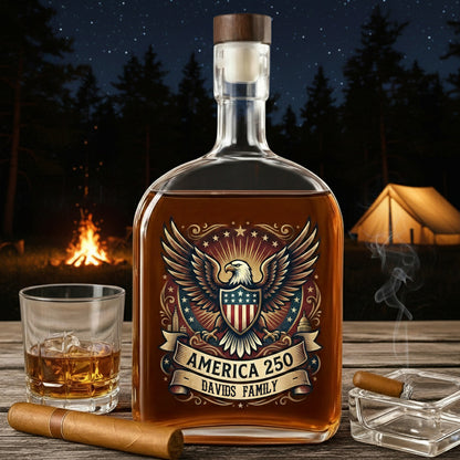 Celebrating 250 Years Freedom Whiskey Bottle