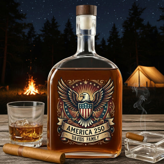 Celebrating 250 Years Freedom Whiskey Bottle