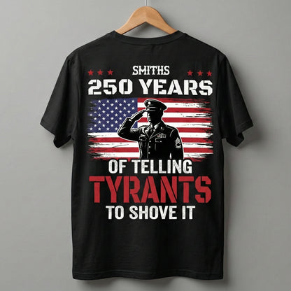 250 Years USA 250th Anniversary America Celebration Back Side Shirt