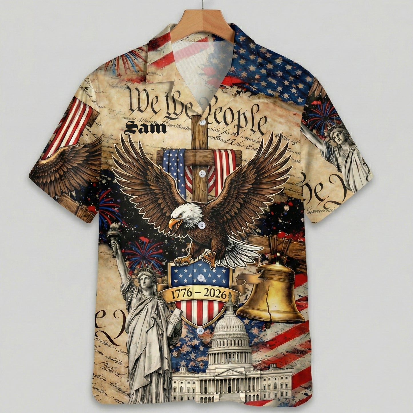 We The People 250 Years Faith and Freedom Hawaiian Shirt