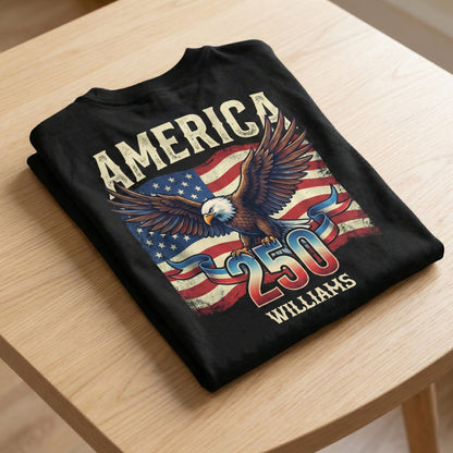 America 250 USA Freedom Liberty Back Side Shirt