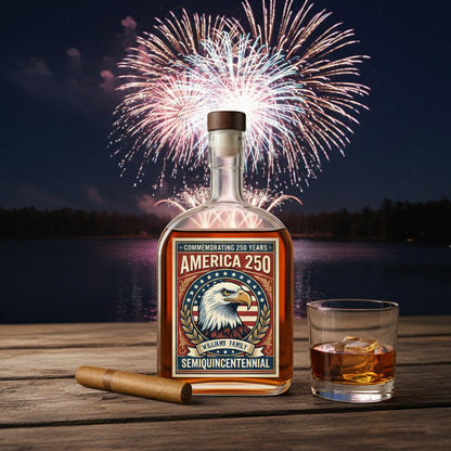 American 250 Years Independence Eagle - July 4th 2026 Whiskey Bottle