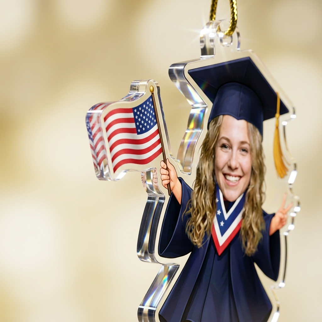 Personalized Custom Photo Graduation Acrylic Ornament