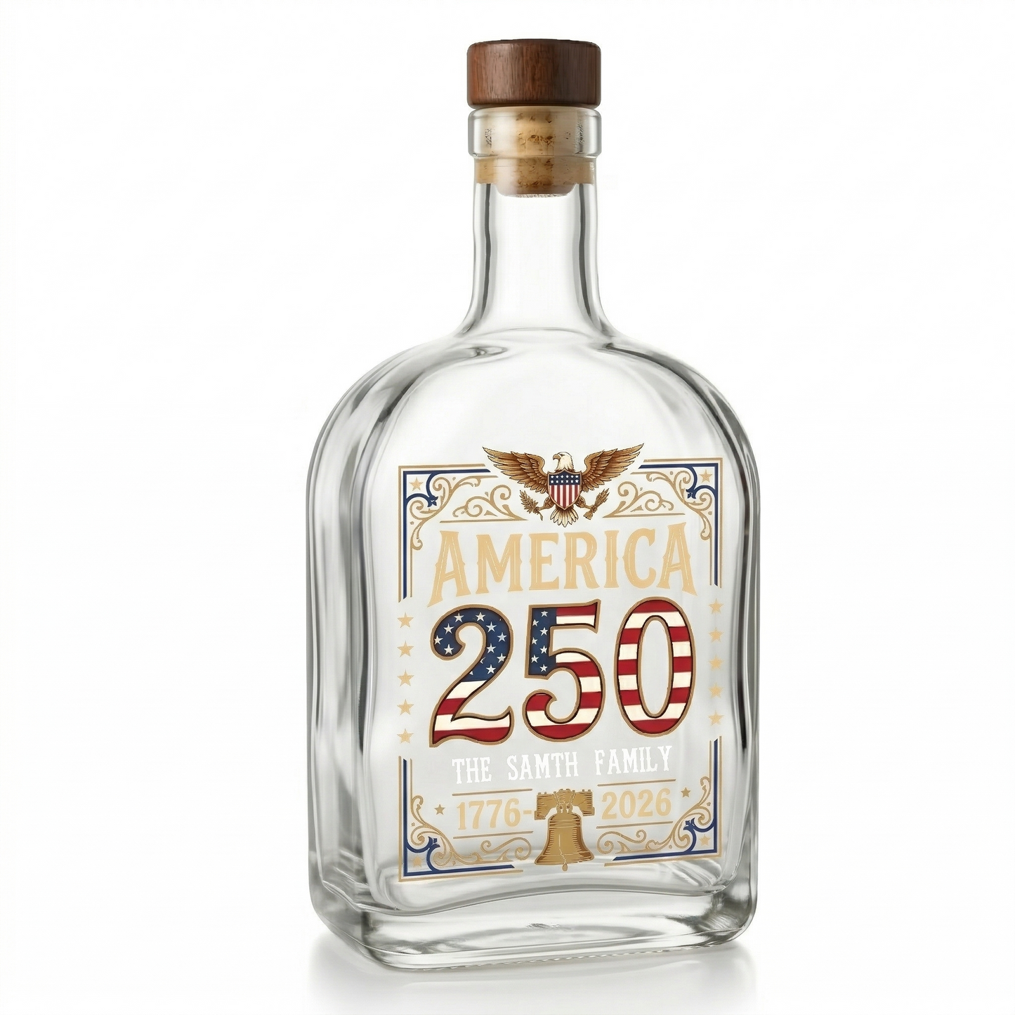 Free For America 250 Years Whiskey Bottle