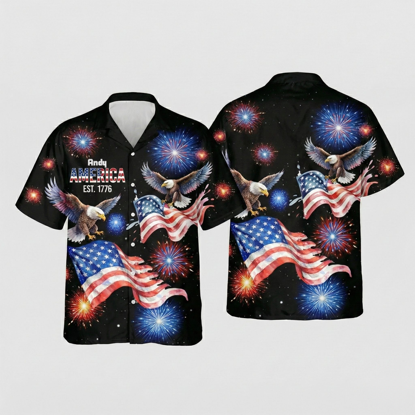 250 Years 1776 - 2026 Patriotic Eagle Hawaii Shirt