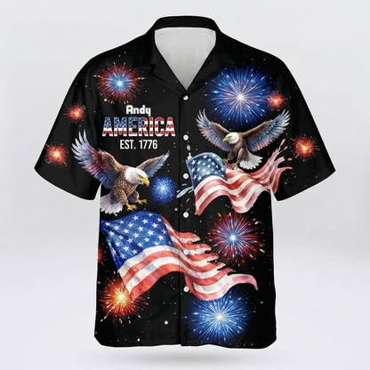 250 Years 1776 - 2026 Patriotic Eagle Hawaii Shirt