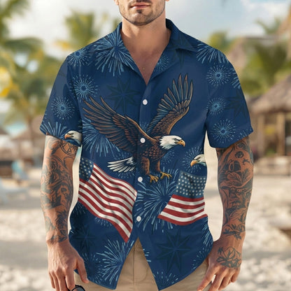 Personalized USA 250 Anniversary Eagle 1776-2026 Hawaii Shirt