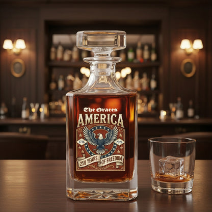 America 1776 - 2026 250 Years Of Freedom Decanter