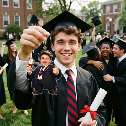 Personalized Graduation Name and Photo Acrylic Ornament