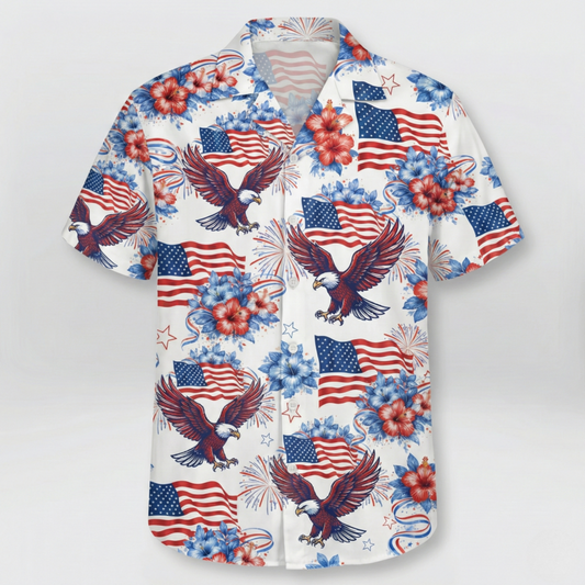 250 Years America Hawaii Shirt 1776-2026 Patriotic Hawaii Shirt