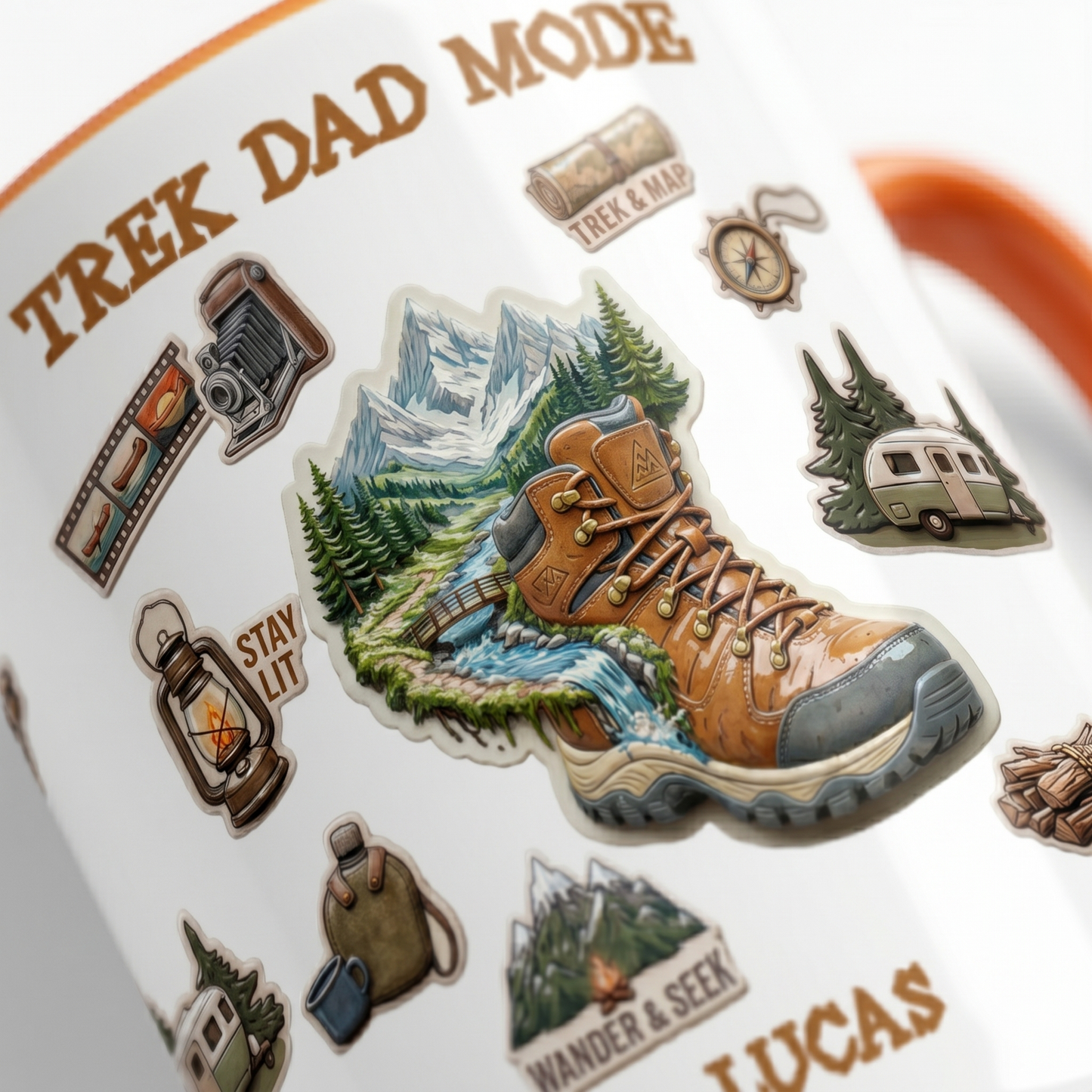Personalized Dad Mug – Trek Dad Mode Custom Name Coffee Mug