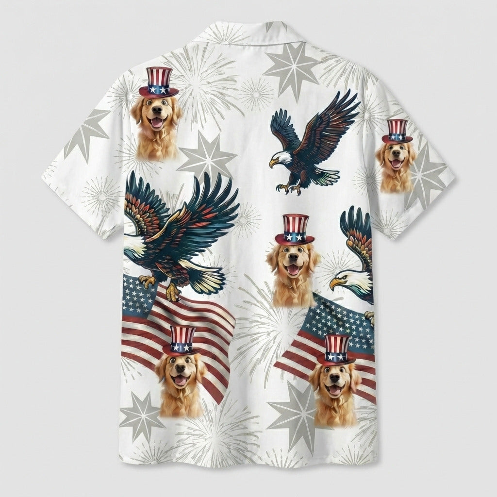 Custom Dog USA 250 Anniversary Eagle 1776-2026 Hawaii Shirt