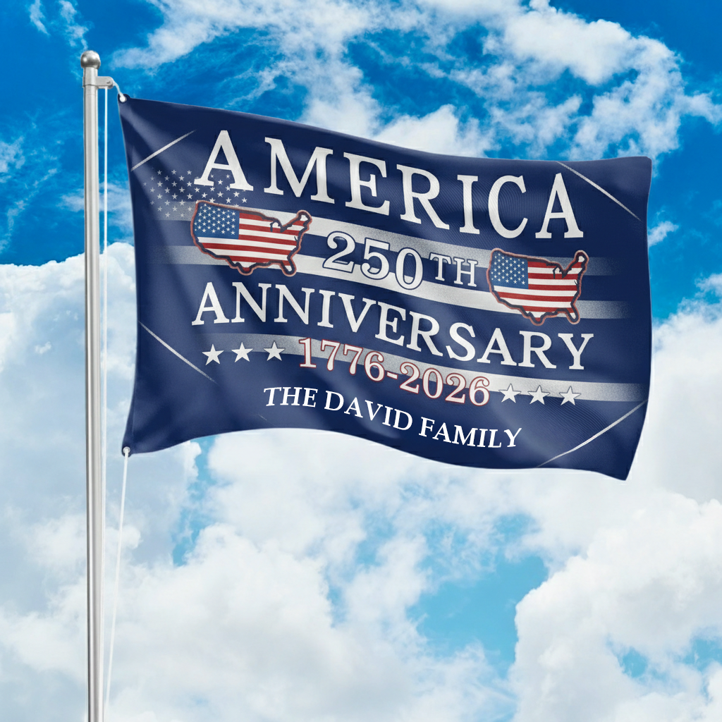 America 250th Anniversary 1776 - 2026 Double-Sided Flag