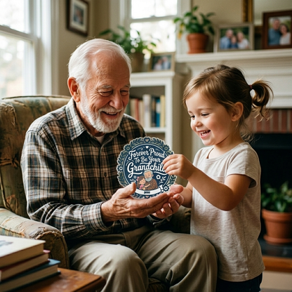 Personalized Forever Proud To Be Your Grandchild Acrylic Plaque - Custom Photo Gift