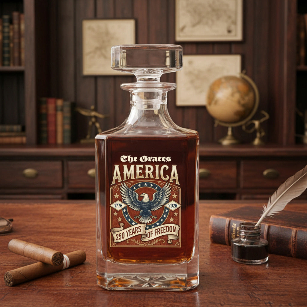 America 1776 - 2026 250 Years Of Freedom Decanter