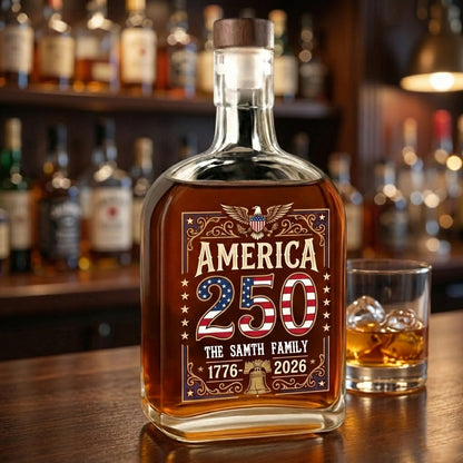 Free For America 250 Years Whiskey Bottle
