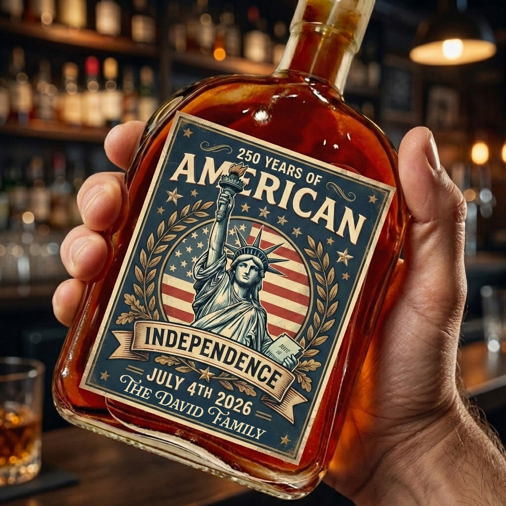 250 Years America 1776 - 2026 Whiskey Bottle