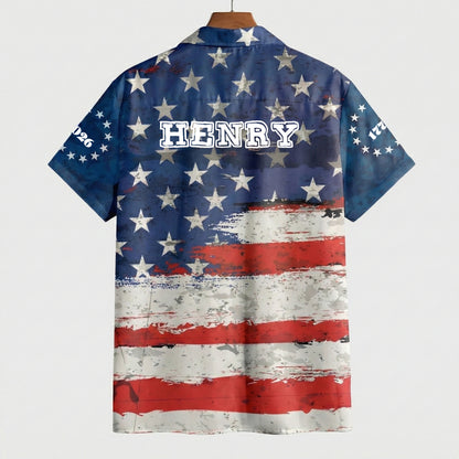 We The People Patriotic Hawaiian Shirt – American Flag Eagle Independence Day Shirt