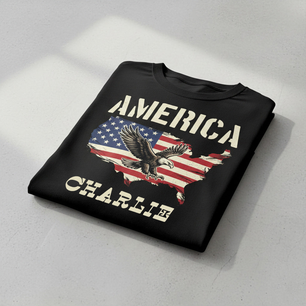 Personalized America 250 Years T-Shirt – Patriotic Eagle USA Map 1776–2026 Independence Anniversary Shirt