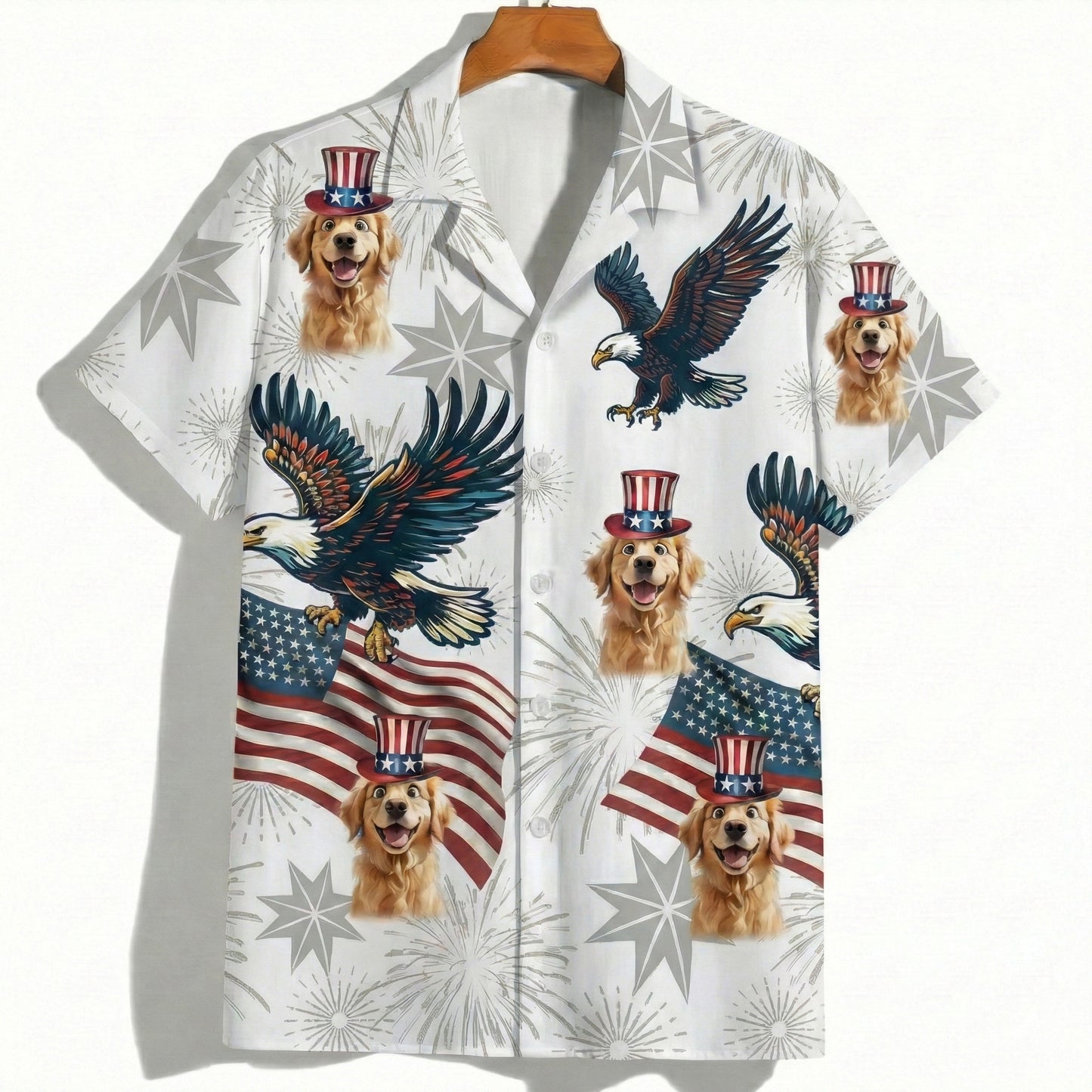 Custom Dog USA 250 Anniversary Eagle 1776-2026 Hawaii Shirt