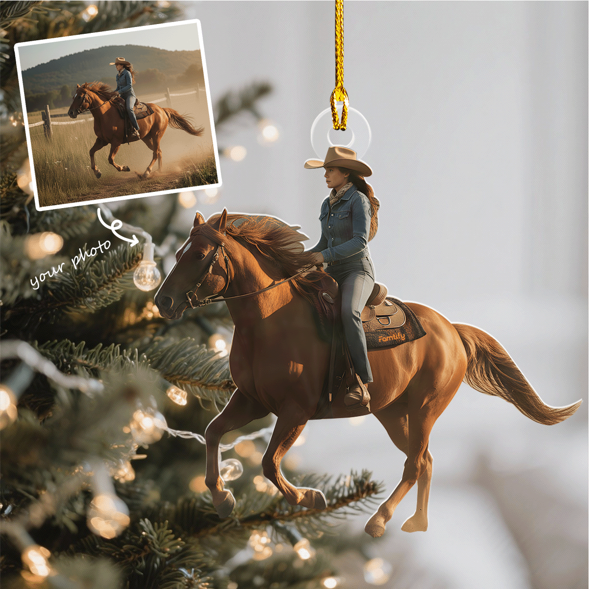 Horse Lover – Personalized Photo Acrylic Ornament