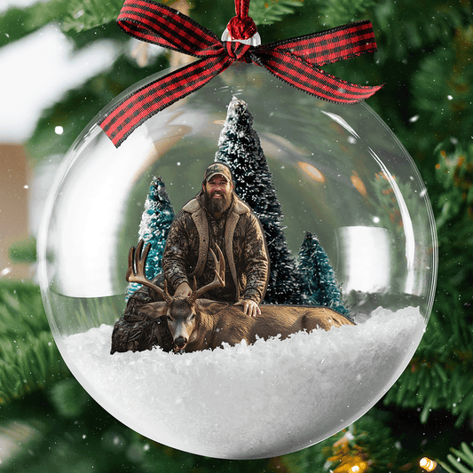 Hunting Season Personalized Christmas Bauble Ornament