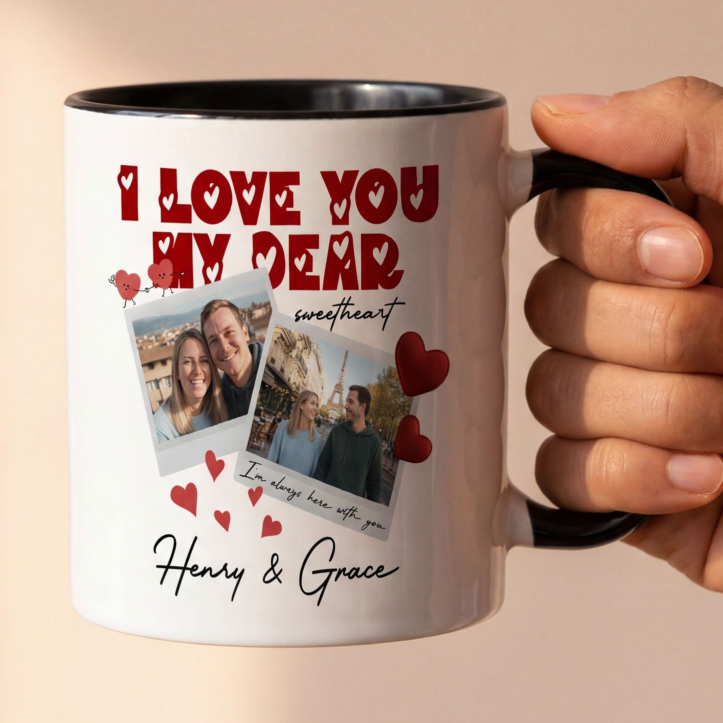It All Started With a Message – Romantic Memory Gift for Couples – Personalized Mug
